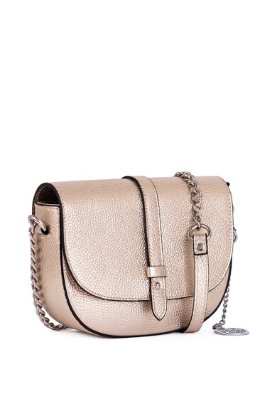 Mia Tomazzi Geanta crossbody de piele cu aspect metalizat Femei