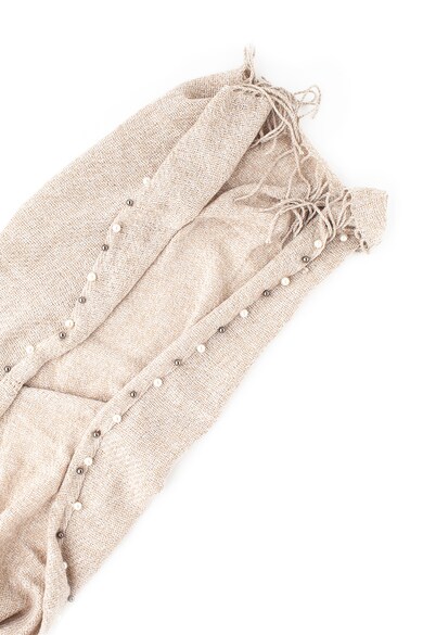 Gian Marco Venturi Плетен шал с ресни и декорации Жени