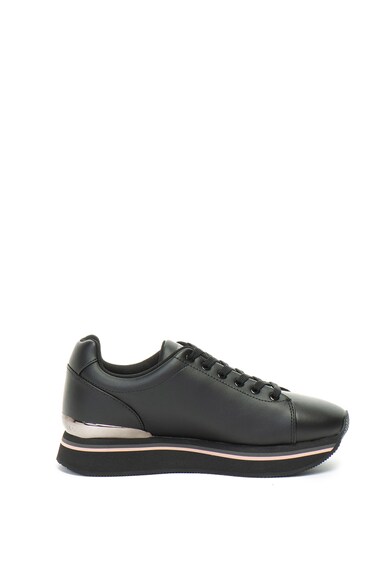 Emporio Armani Pantofi sport flatform de piele cu aplicatii cu nituri Femei