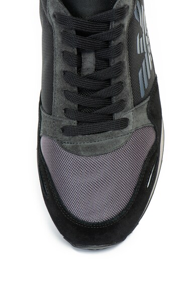 Emporio Armani Спортни обувки с велур и лого Мъже