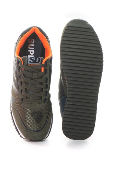 SUPERDRY Fero runner sneakers cipő nyersbőr szegélyekkel férfi