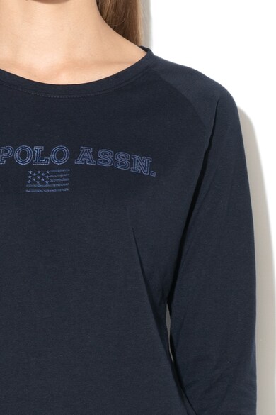 U.S. Polo Assn. Bluza cu logo si maneci raglan Femei