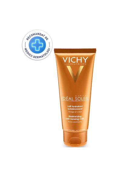 Vichy Lapte hidratant autobronzant  Capital Soleil pentru fata si corp, 100 ml Femei