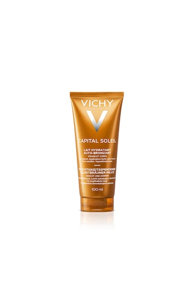 Vichy Lapte hidratant autobronzant  Capital Soleil pentru fata si corp, 100 ml Femei