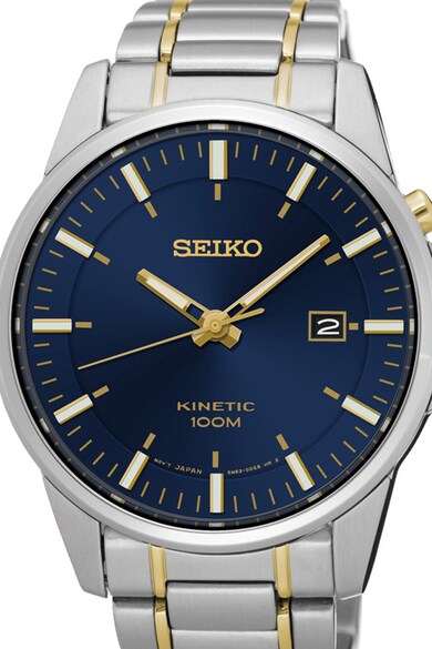 Seiko Овален часовник с метална верижка Мъже