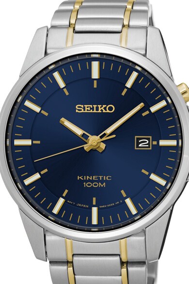 Seiko Ceas rotund cu bratara metalica Barbati