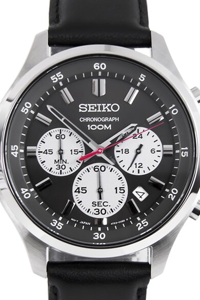 Seiko Chrono karóra bőrszíjjal férfi