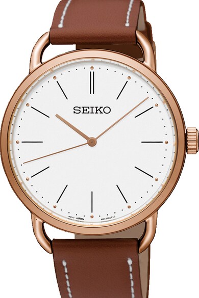 Seiko Ceas cu o curea de piele Femei