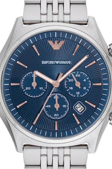 Emporio Armani Ceas cronograf cu bratara metalica Zeta Barbati