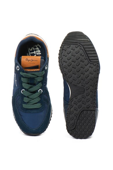 Pepe Jeans London Pantofi sport din material textil si piele intoarsa Sydney Fete