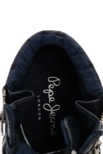 Pepe Jeans London Pantofi sport mid-high, de piele ecologica si material textil Marton Barbati