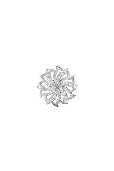 Dhamont Cercei in forma de floare decorati cu 48 de diamante Femei
