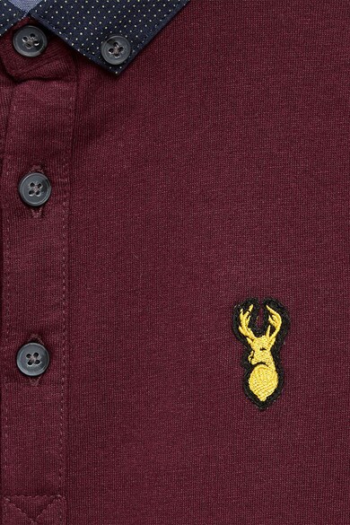 NEXT Tricou polo cu imprimeu logo si fenta cu nasturi Baieti