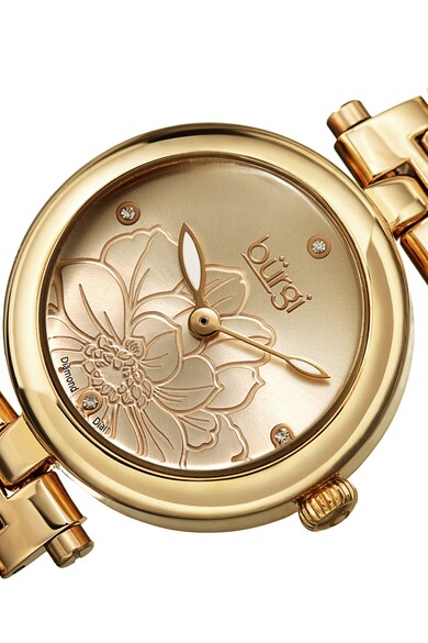 BURGI Овален часовник с 4 диаманта Жени