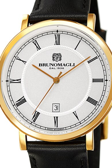 Bruno Magli Часовник с кожена каишка Мъже