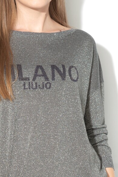 Liu Jo Фино плетен пуловер с метализирани елементи Жени