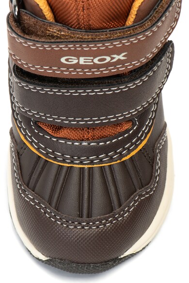 Geox Ghete de piele ecologica Gulp ABX Baieti