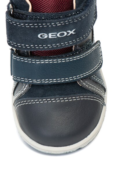 Geox Pantofi sport mid-high cu insertii de piele intoarsa Flick Baieti