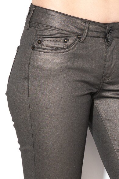 Pepe Jeans London Pantaloni conici cu aspect metalizat Pixie Femei