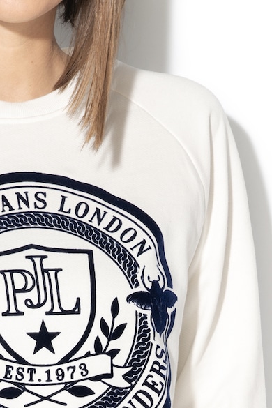 Pepe Jeans London Bluza sport cu imprimeu logo si captuseala din fleece Femei