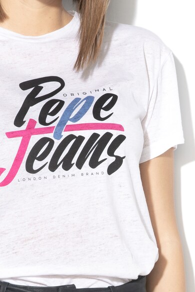 Pepe Jeans London Tricou cu imprimeu logo Michelle Femei