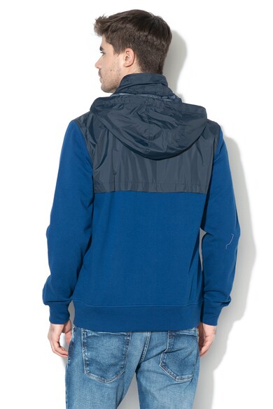 Pepe Jeans London Jacheta long-fit cu captuseala din fleece si cu gluga Amstrong Barbati