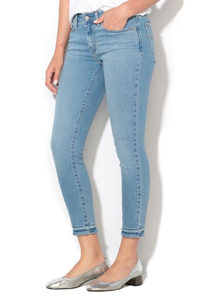 Levi's 711™ skinny fit crop fazonú farmernadrág rojtos szegélyekkel női