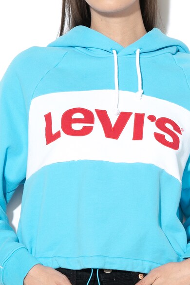 Levi's Crop fazonú kapucnis pulóver logóval női