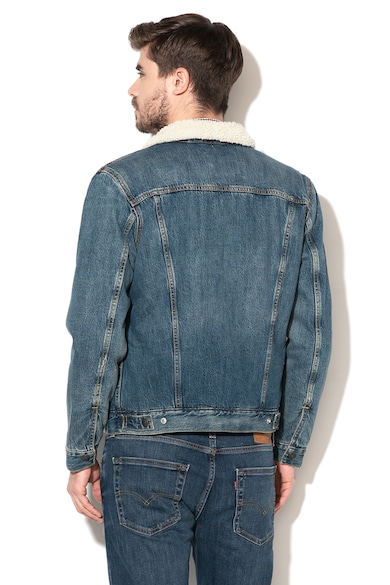 Levi's Jacheta de denim cu blana sherpa si captuseala de blana shearling sintetica Barbati