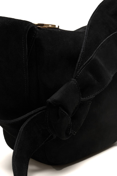 Mango Geanta hobo de piele intoarsa, cu funda Lazo Femei