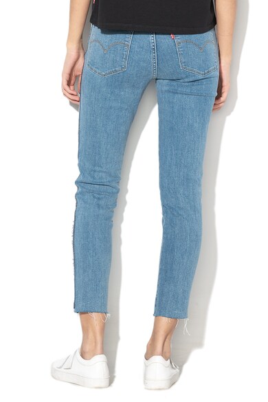 Levi's Blugi skinny cu talie inalta si garnituri tubulare laterale cu logo 721 Femei