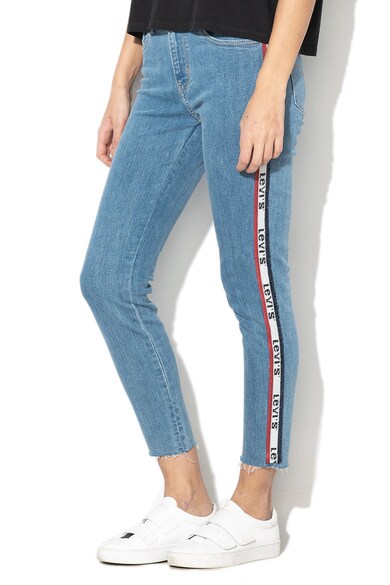 Levi's Blugi skinny cu talie inalta si garnituri tubulare laterale cu logo 721 Femei