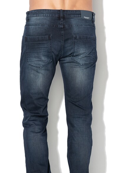 Broadway Blugi slim fit cu aspect decolorat Tyler Barbati