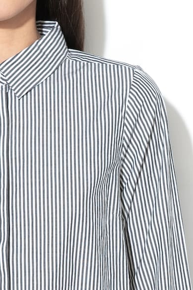 Greystone Раирана риза с асиметрични краища Жени