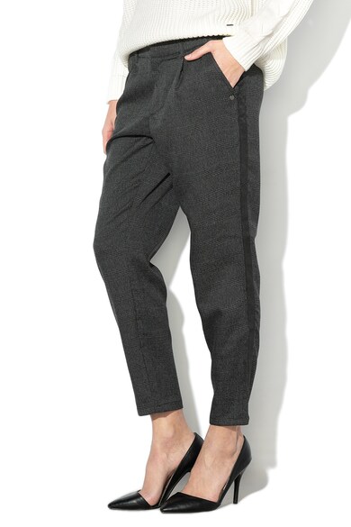 Greystone Pantaloni crop cu garnituri tubulare laterale Femei