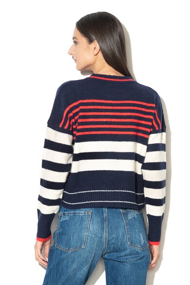Alcott Раиран пуловер с рипс на подгъва Жени