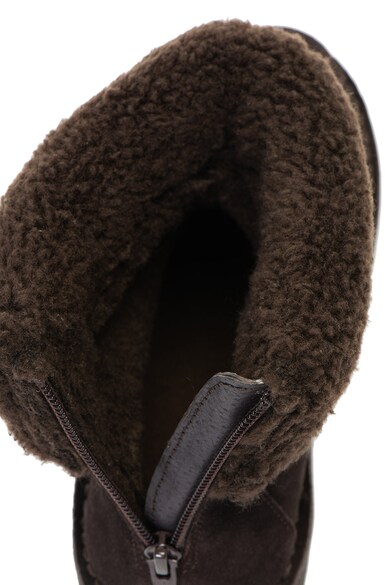 Levi's Ghete de piele si material textil cu captuseala de blana shearling sintetica Honey Femei