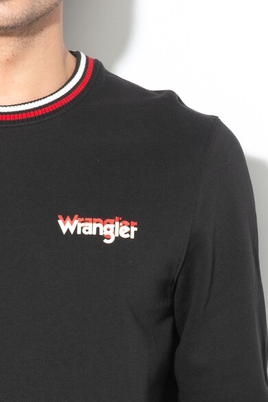 Wrangler Bluza sport cu imprimeu in dungi si logo Barbati