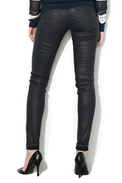 Pepe Jeans London Pantaloni skinny cu pelicula stralucitoare Pixie Femei