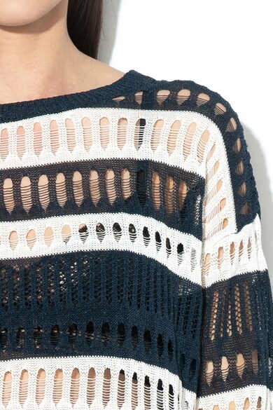 Pepe Jeans London Mars nagyméretű pulóver perforált dizájnnal női