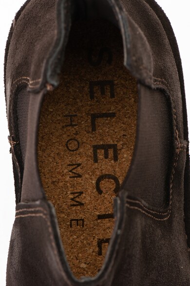 Selected Homme Ghete Chelsea de piele intoarsa Royce Barbati