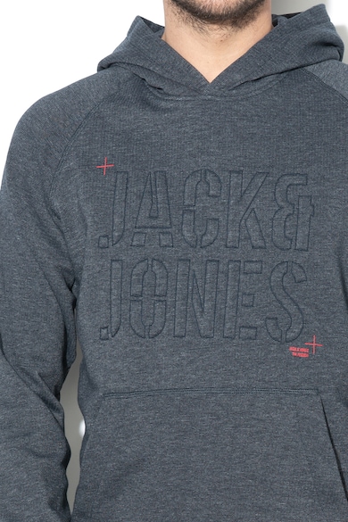 Jack & Jones Stitch kapucnis pulóver dombornyomott logóval férfi