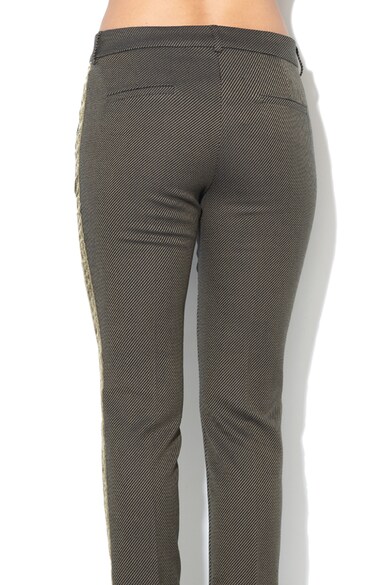 Sisley Szűkülő fazonú nadrág kontrasztos oldalpanelekkel női