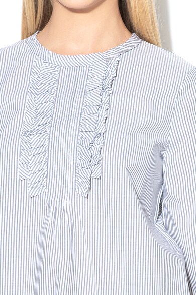 Sisley Bluza din amestec de lyocell cu detalii cu volane Femei