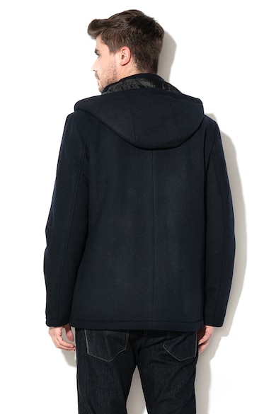 EDC by Esprit Gyapjú tartalmú kabát levehető kapucnival férfi