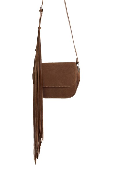 Mango Geanta crossbody de piele intoarsa si piele intoarsa ecologica Valle Femei