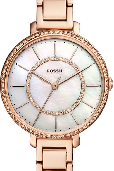 Fossil Кварцов часовник с метална верижка Жени