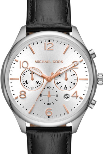 Michael Kors Merrick chrono karóra bőrszíjjal férfi