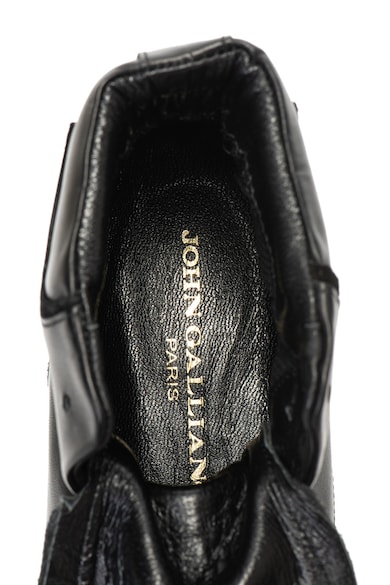John Galliano Magas szárú bőr sneakers cipő női