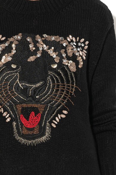 GUESS JEANS Díszített pulóver grafikai mintával női